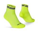Cykelstrumpor GripGrab Classic Low Cut Summer Socks Hi-Vis Gul